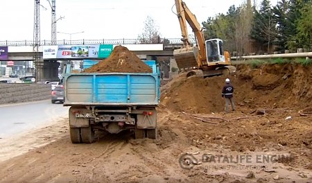 Bakı-Sumqayıt yolundan köçürülmə işlərinə başlanıldı - VİDEO