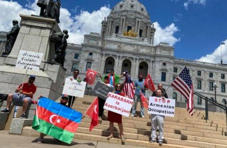 ABŞ-ın Minnesota ştatında Azərbaycana dəstək aksiyası keçirilib