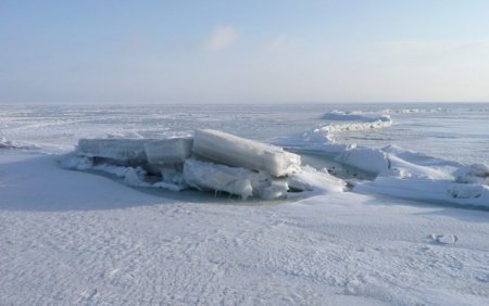 Xəzər dənizində anomal qalınlıqda buz aşkar edildi
