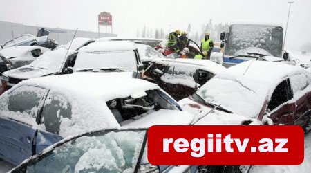 Hava şəraiti ilə əlaqədar paytaxtda baş vermiş yol qəzalarının sayı açıqlanıb