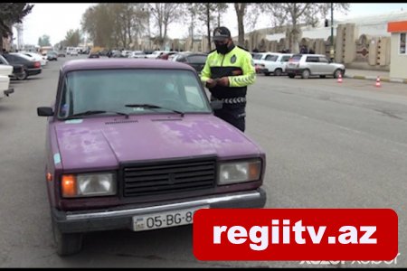 Yol polisi Qərb rayonlarında reyd keçirdi