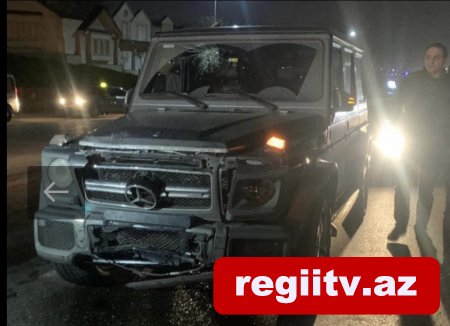 Bakıda “Gelandewagen” qəza törədib, yaralı var - VİDEO